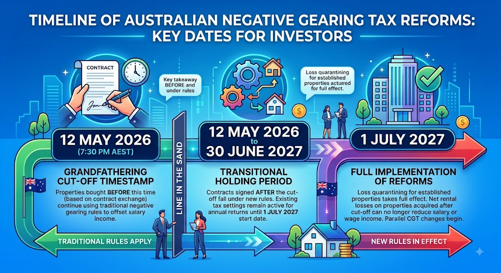 Negative Gearing Changes 2026 Timeline